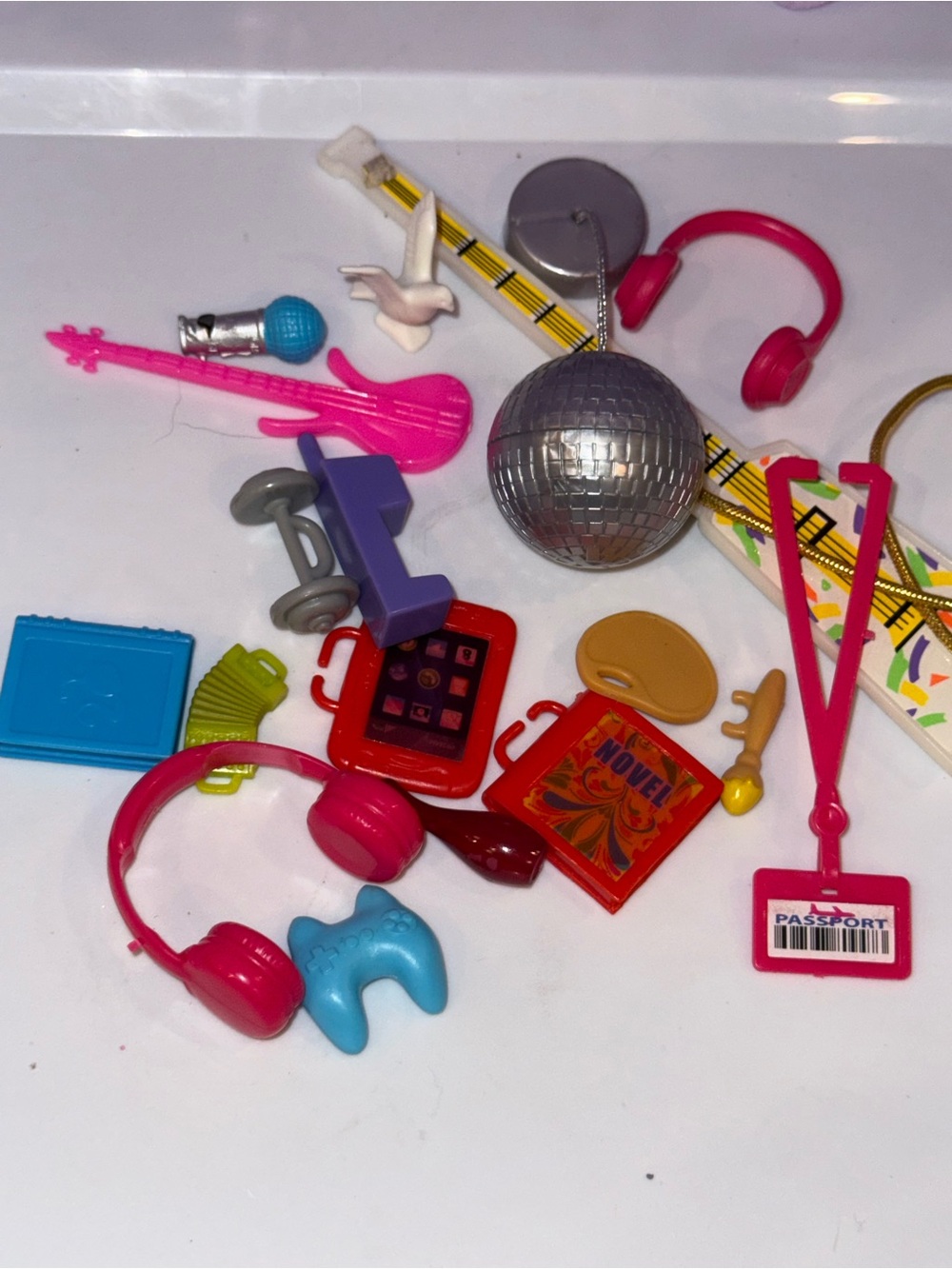 Barbie Mattel electronics accessories headphones phone game controller disco bal